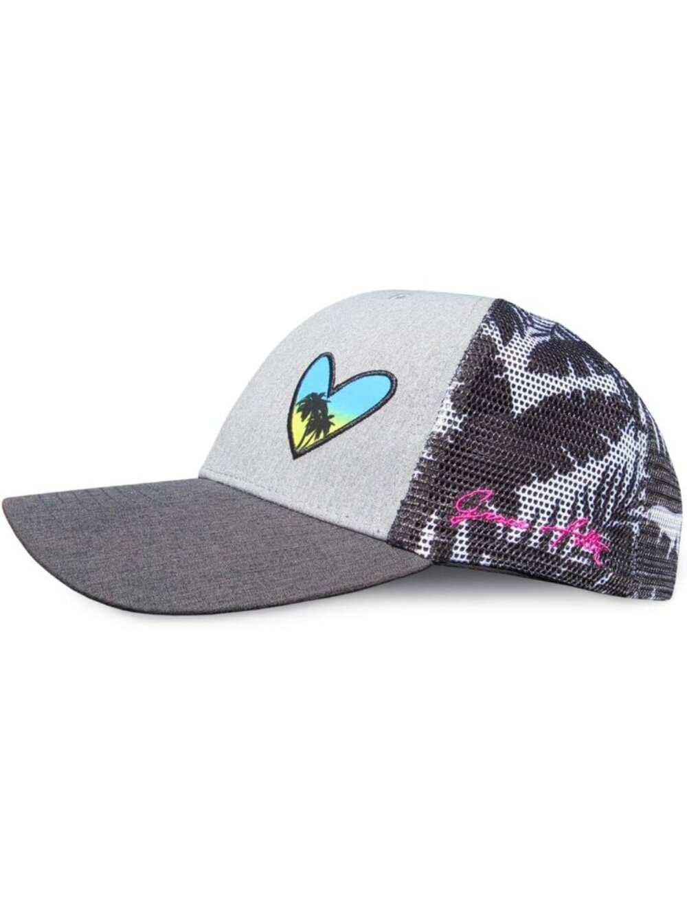 〽️Women Heart Floral Snapback Baseball Cap Beach Trucker Accessories Hats